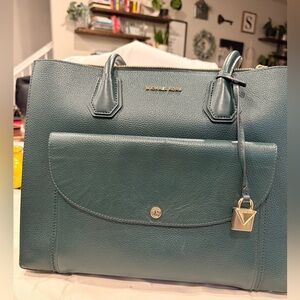 Michael Kors green Satchel Bag